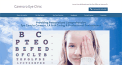 Desktop Screenshot of carencroeyeclinic.com